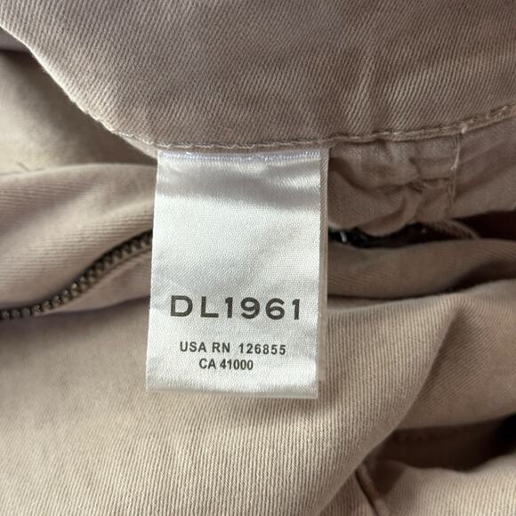 DL1961 Wide Leg Hepburn Jeans High Rise SZ 26 Women's Moonstone Tan NEW Comfort - Picture 8 of 16